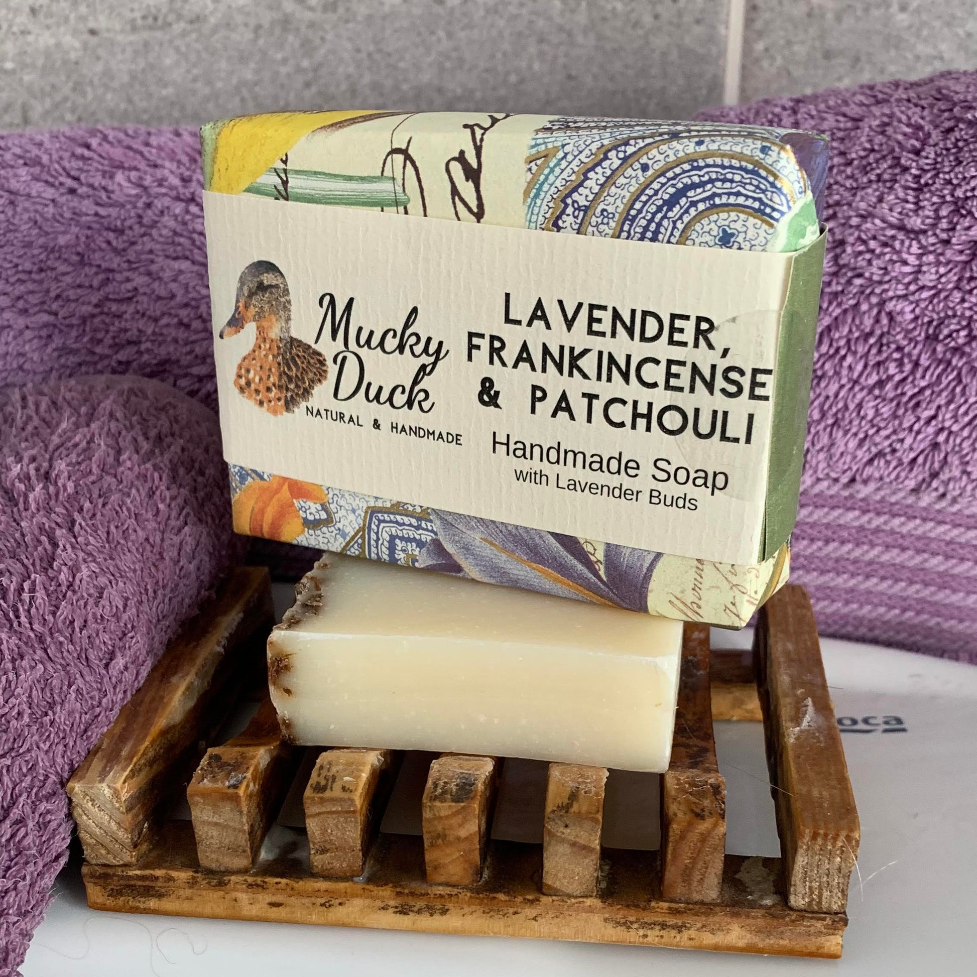 Lavender, Frankincense and Patchouli Handmade Soap Bar